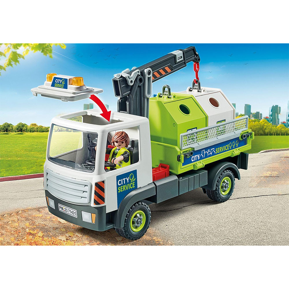 PLAYMOBIL 71431 CITY ACTION KAMION RECIKLAŽA – slika 2