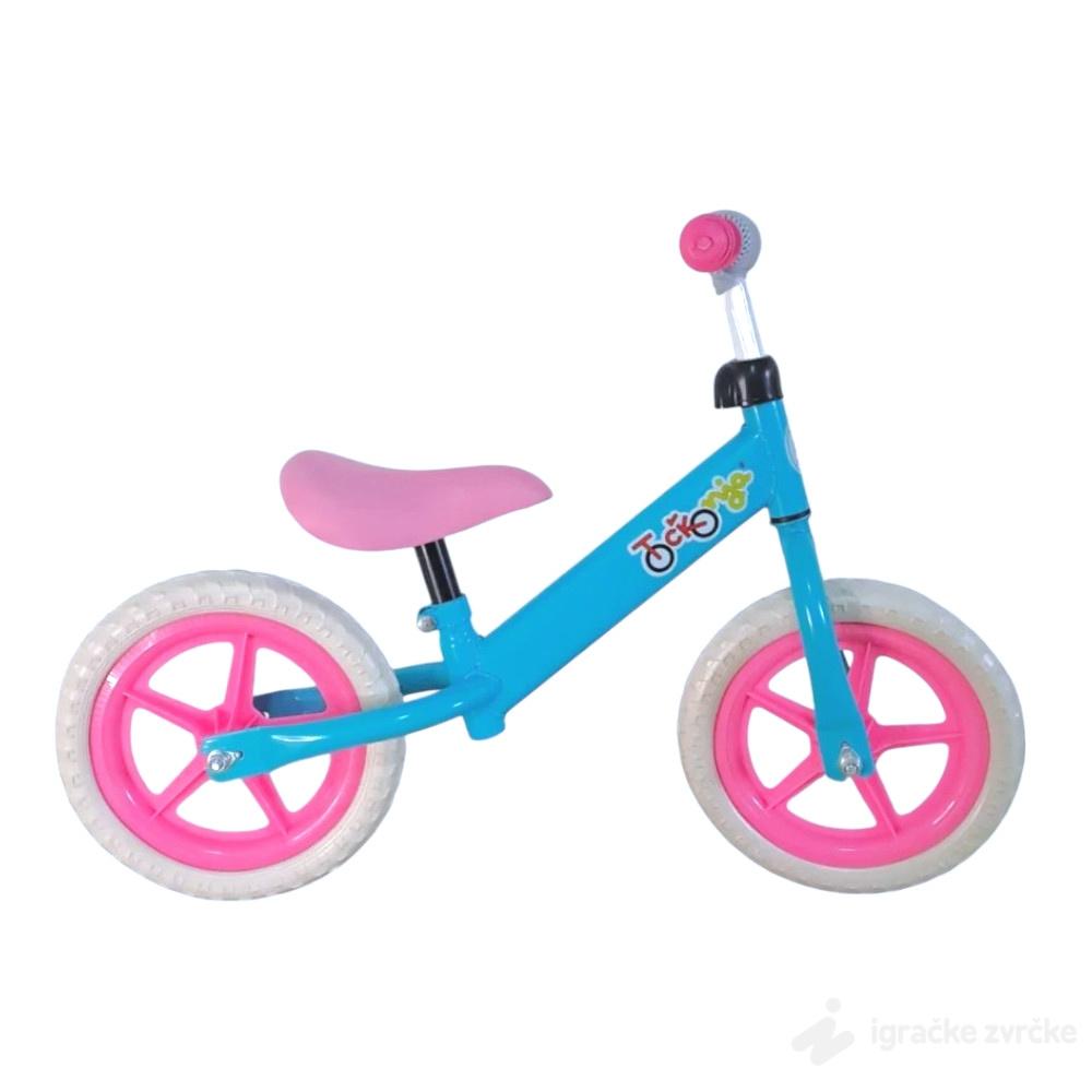 Balans bicikl Tockonja plavo-roze 80cm CLP001-1