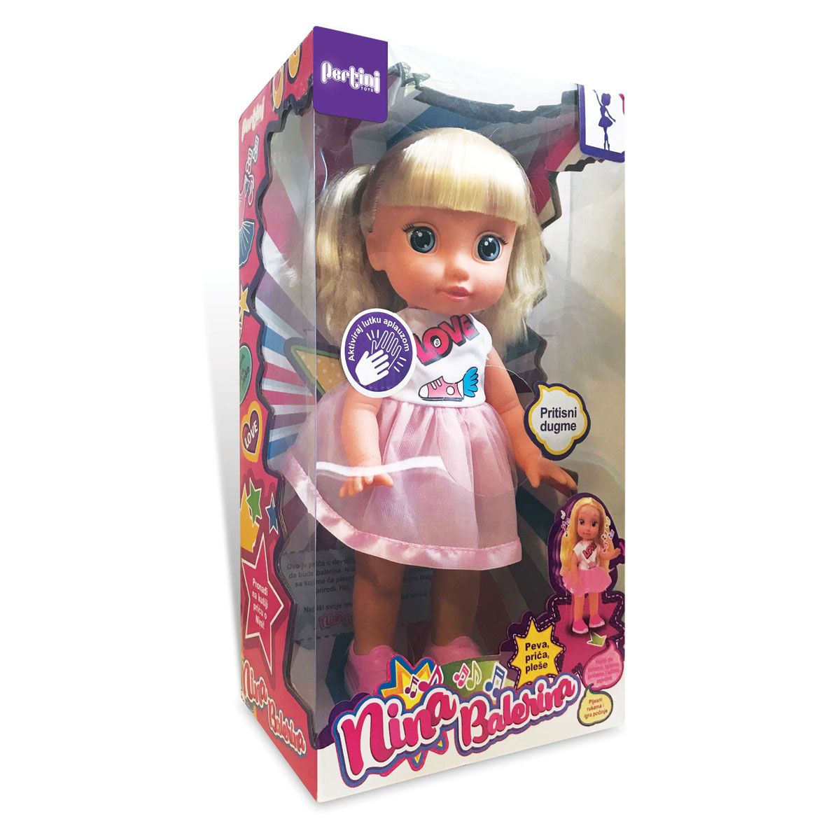 PERTINI P-0356 INTERAKTIVNA LUTKA NINA BALERINA – slika 2