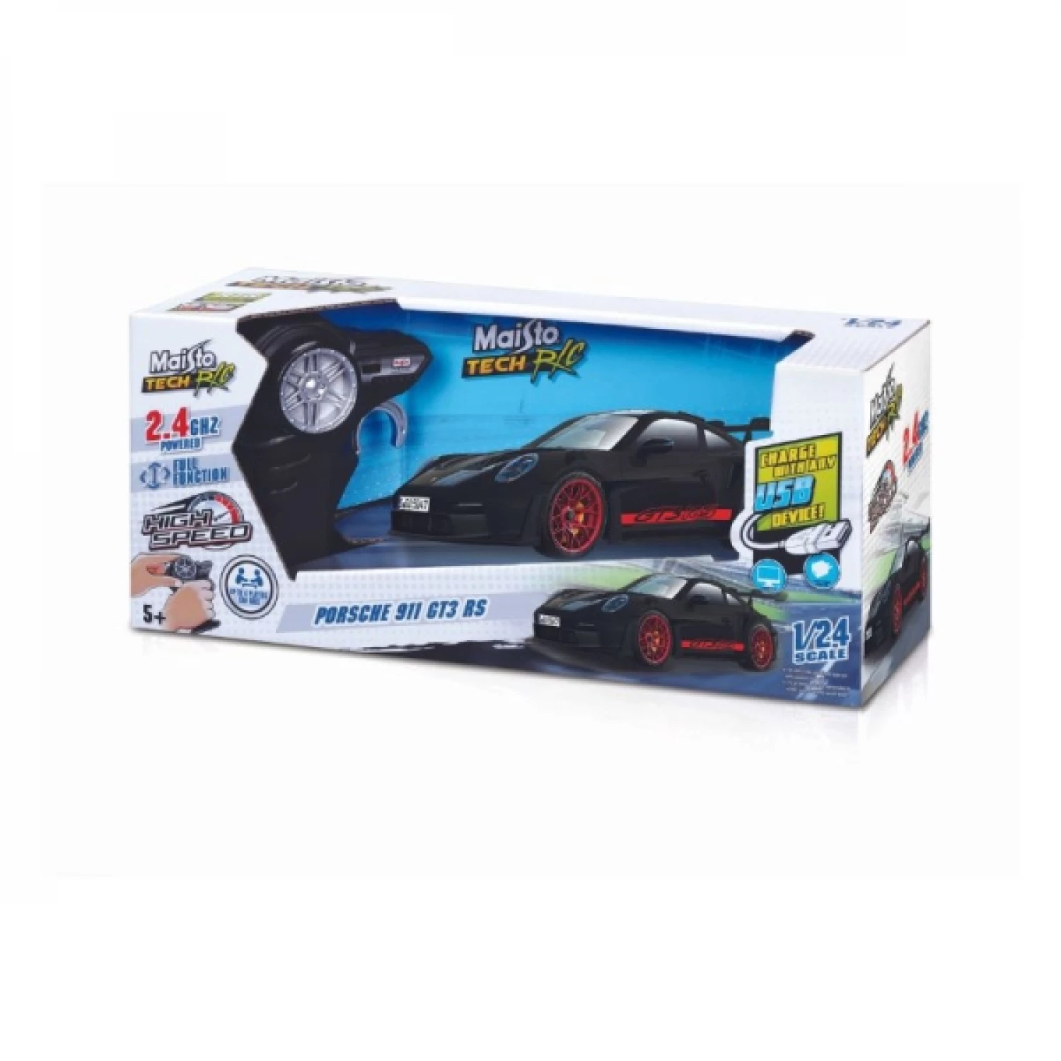 Maisto Automobil 1:24 RC Premium  - Porsche 911 GT3 RS - 2.4 GHz (USB rechargeable) 82344