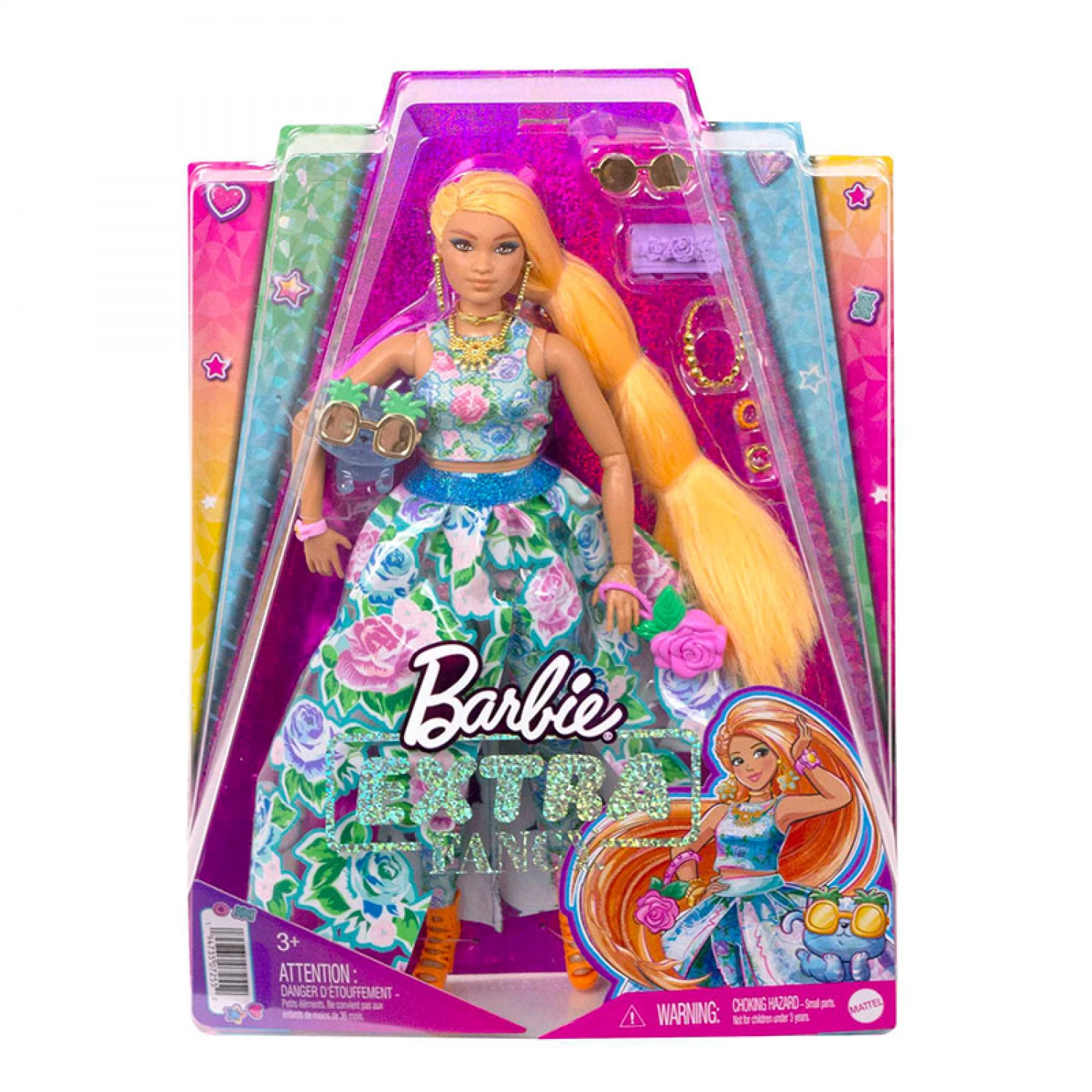 Barbie Lutka Extra Fancy Floral Look Mattel HHN14