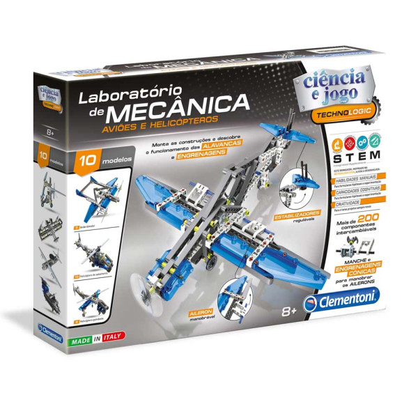 Clementoni Construction Challenge Helikopter i Airboat kreativni set 59014