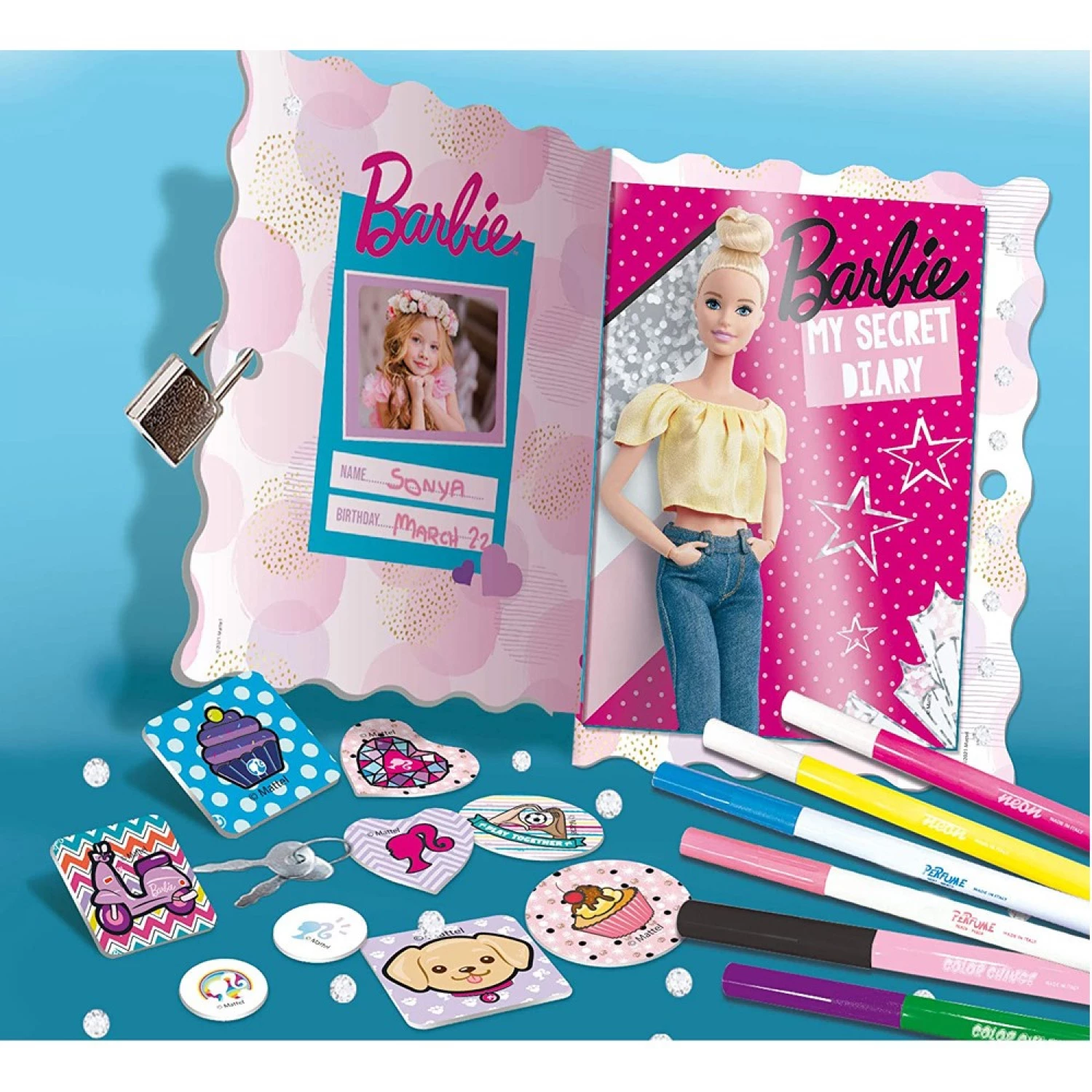 Barbie Set tajni dnevnik Lisciani 86030 – slika 2