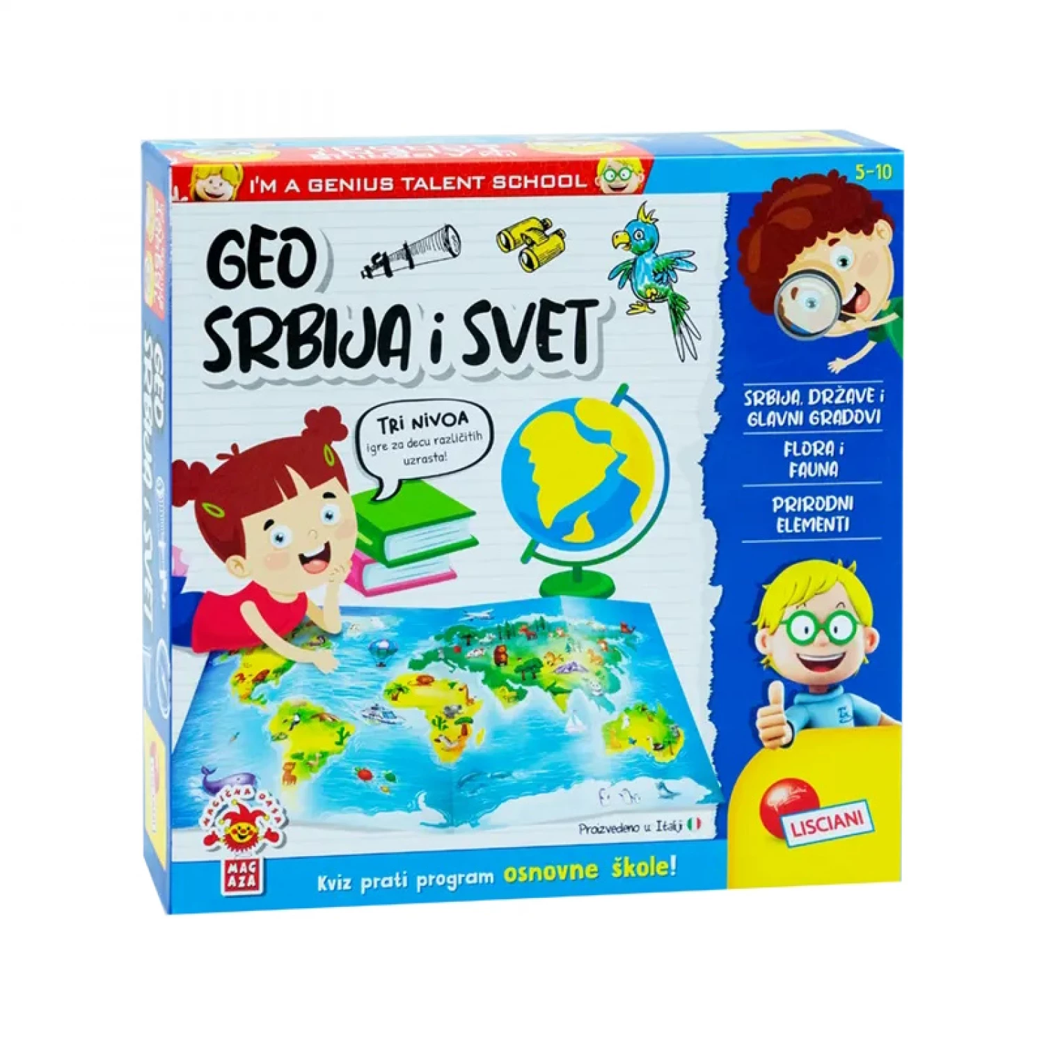 Mali Genije SR Edukativni set Zanimljiva geografija Lisciani RS100545