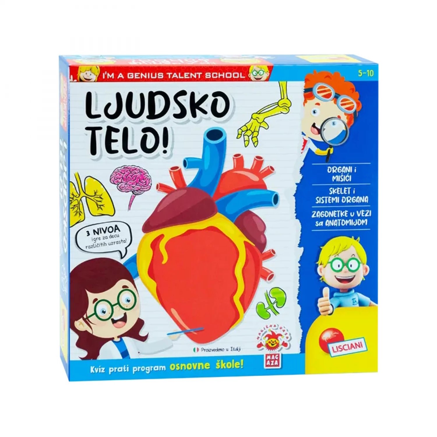 Mali Genije SR Edukativni set Upoznaj ljudsko telo Lisciani RS100538