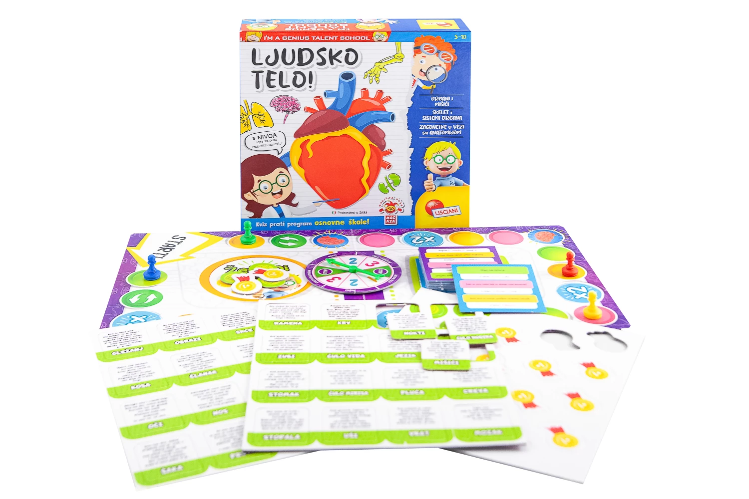 Mali Genije SR Edukativni set Upoznaj ljudsko telo Lisciani RS100538 – slika 2